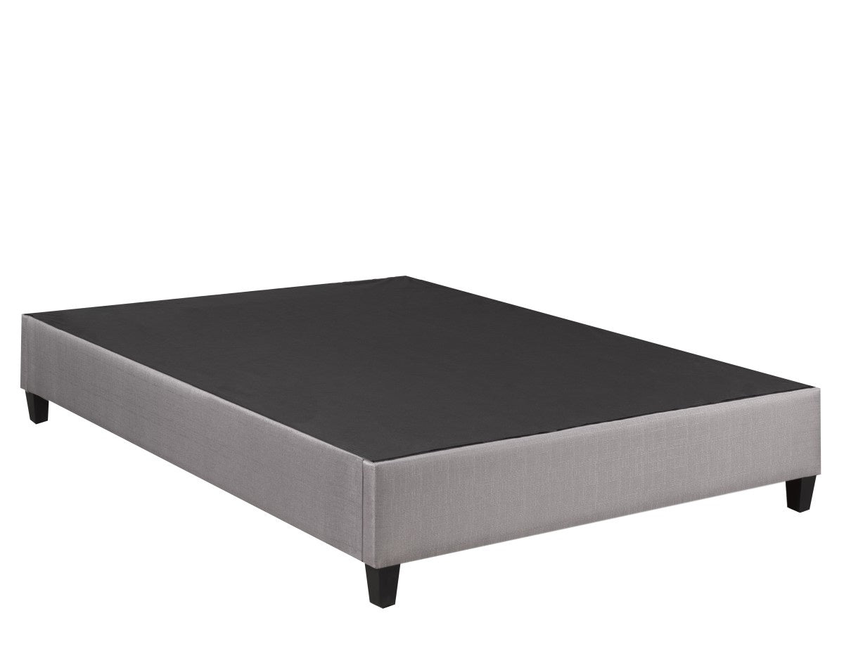 Douglas : Base de Lit Plateforme Grise au Profil Élancé