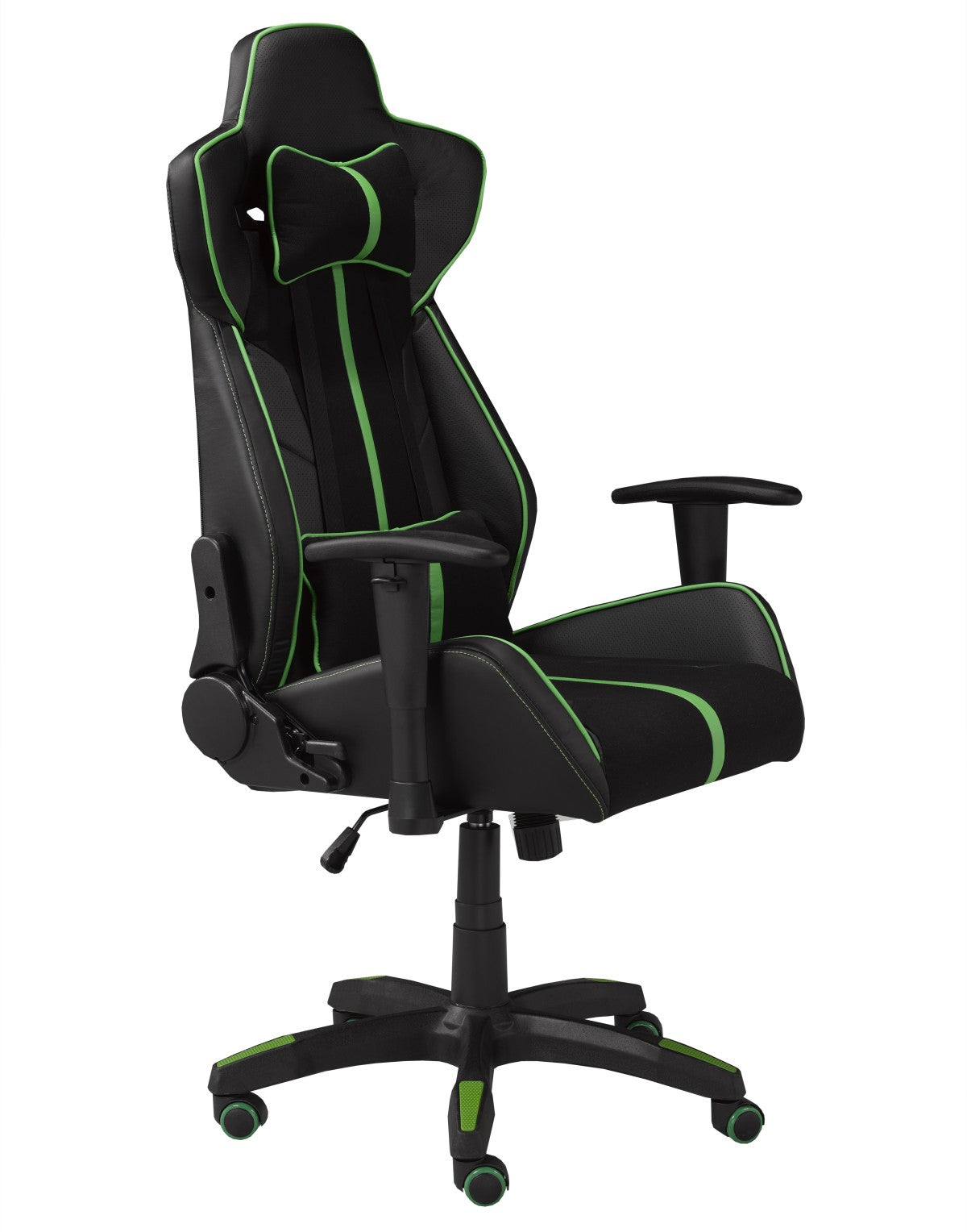 ENSEMBLE BUREAU ET CHAISE GAMING, VERT/NOIR ( Meuble Mtl )