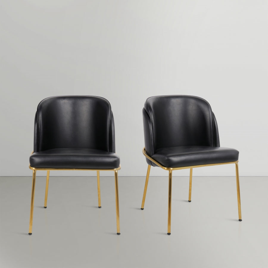 Chaise de salle à manger en cuir végétalien Jagger