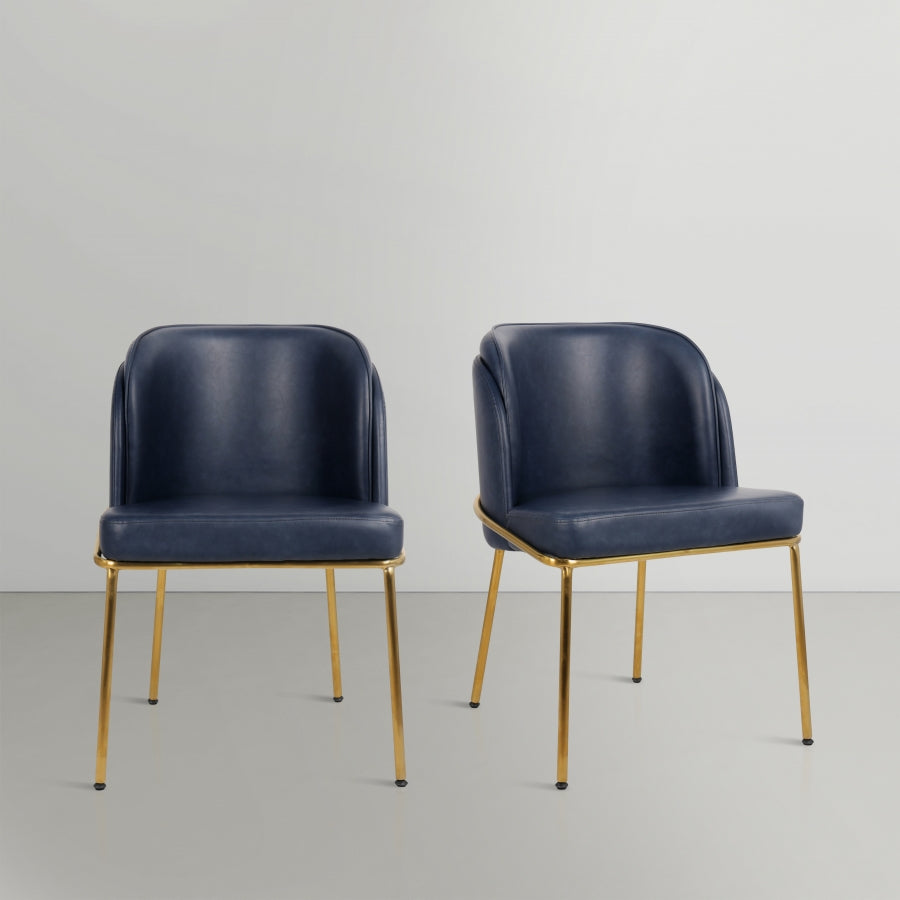 Chaise de salle à manger en cuir végétalien Jagger