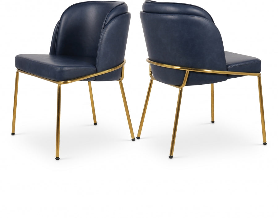 Chaise de salle à manger en cuir végétalien Jagger