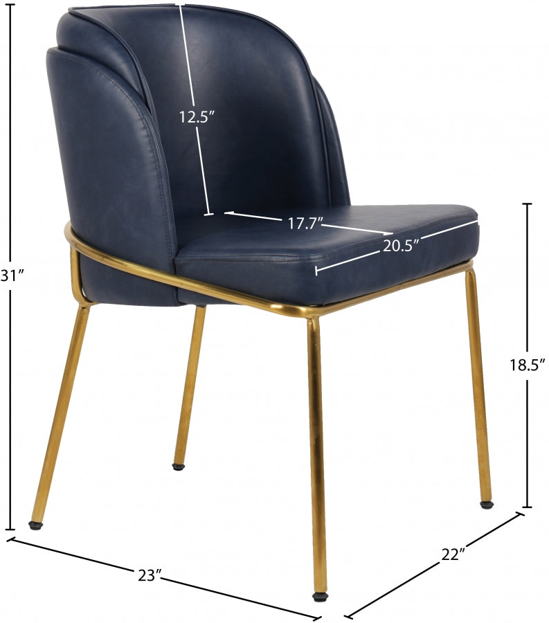 Chaise de salle à manger en cuir végétalien Jagger