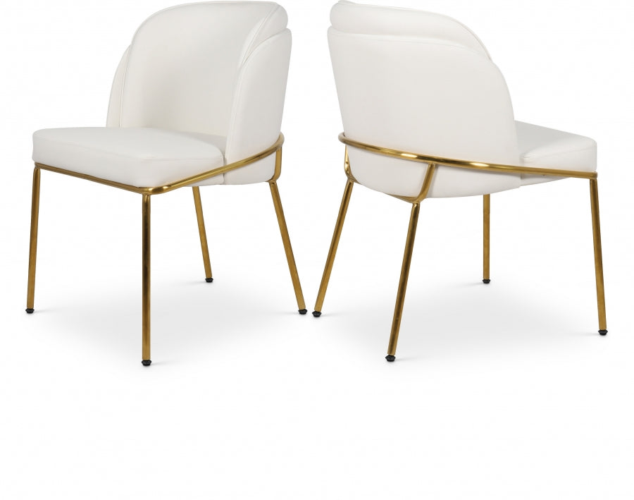 Chaise de salle à manger en cuir végétalien Jagger