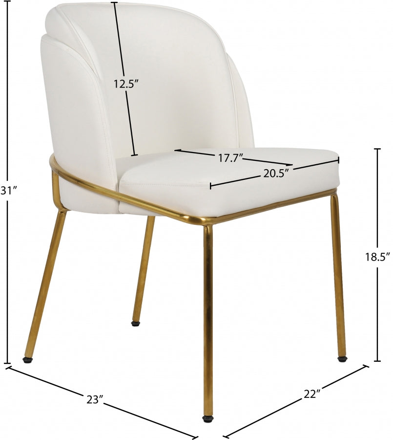 Chaise de salle à manger en cuir végétalien Jagger