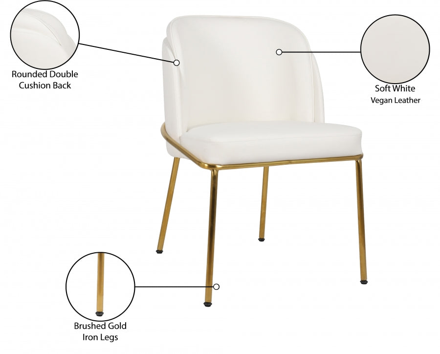 Chaise de salle à manger en cuir végétalien Jagger