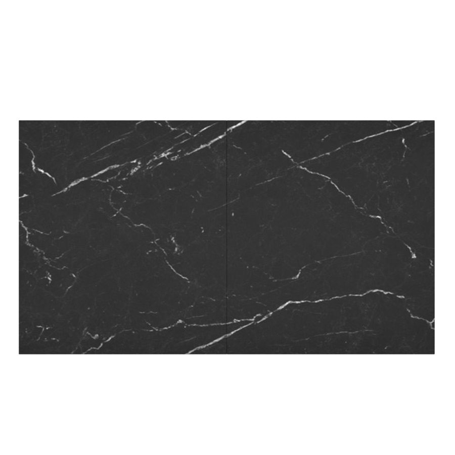 Table de salle à manger Julius avec rallonge en noir