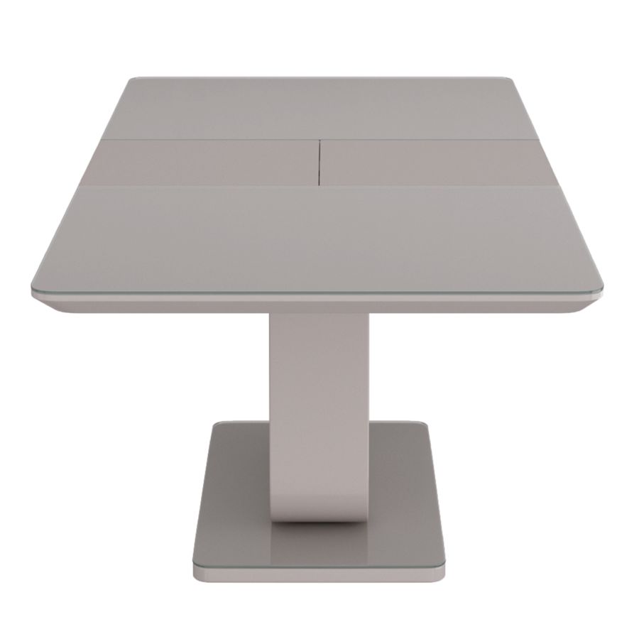 Table de salle à manger Corvus avec extension en gris chaud