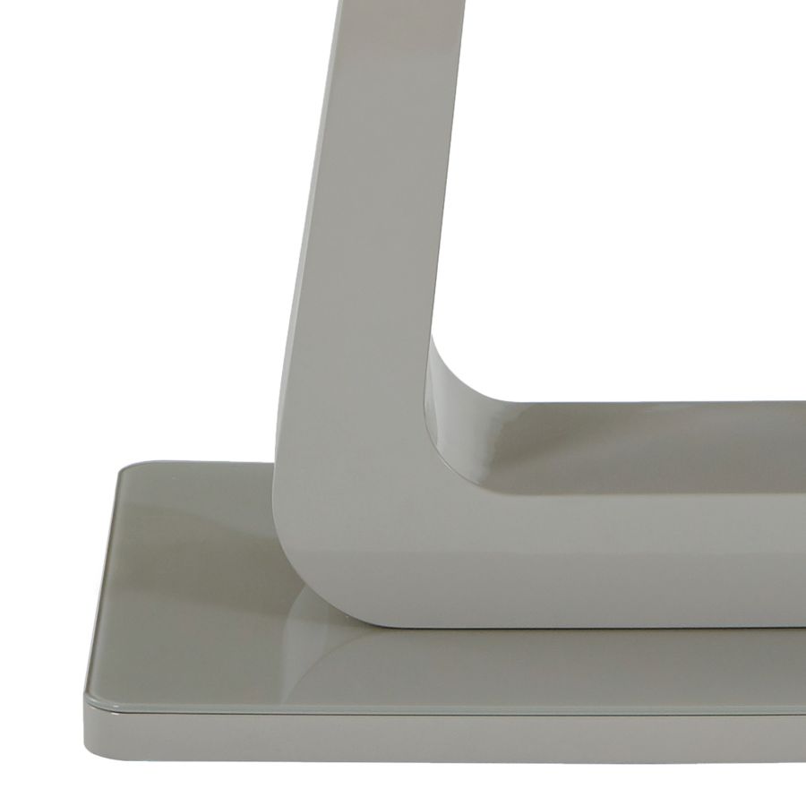 Table de salle à manger Corvus avec extension en gris chaud