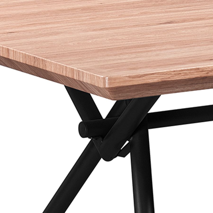 Table de salle à manger rectangulaire Bronx en naturel