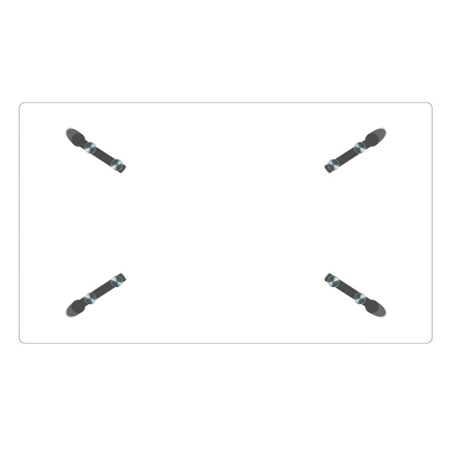 Table de salle à manger rectangulaire Abbot en noir ( Meuble Mtl )