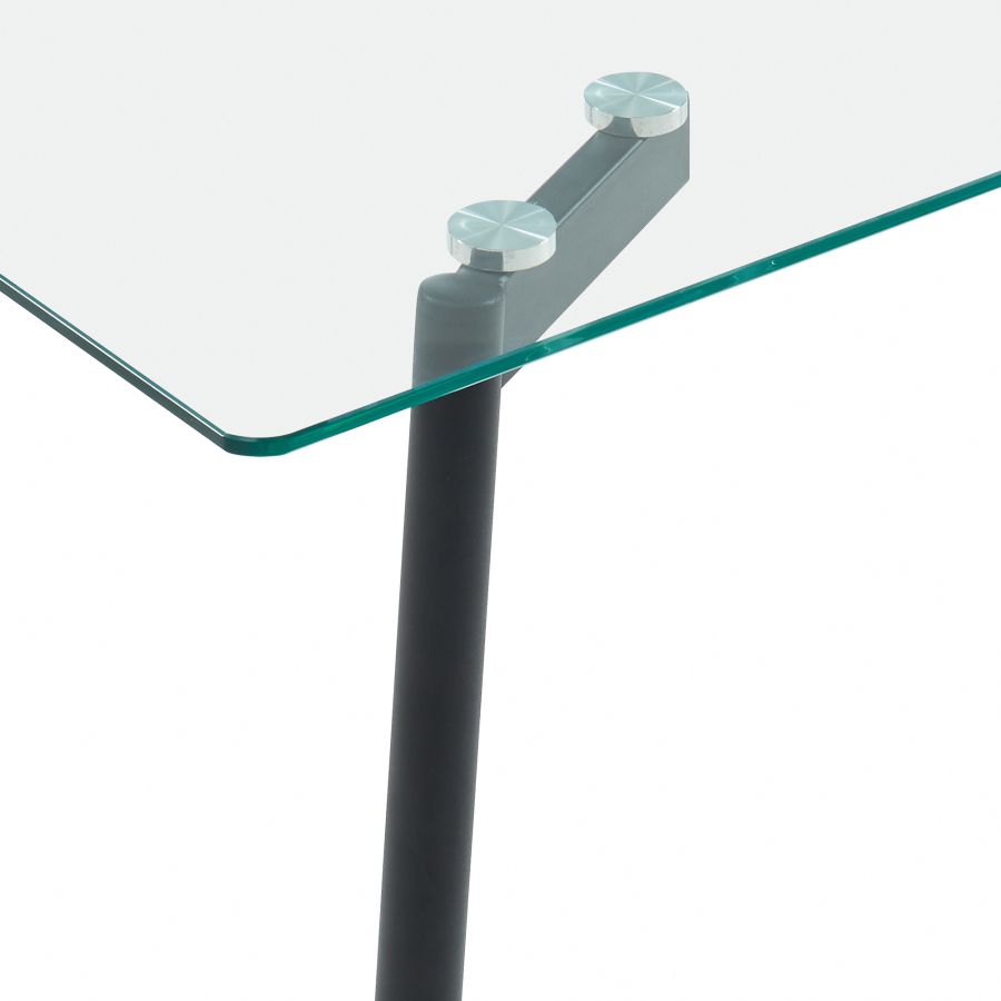 Table de salle à manger rectangulaire Abbot en noir ( Meuble Mtl )