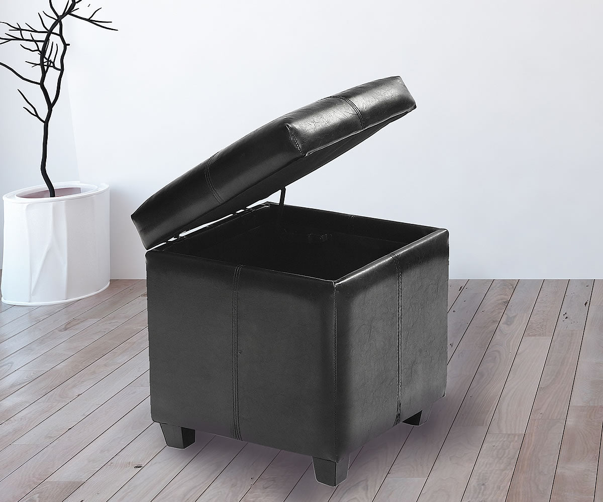 Pouf de rangement ottoman en tissu Teahouse ( Meuble Mtl )