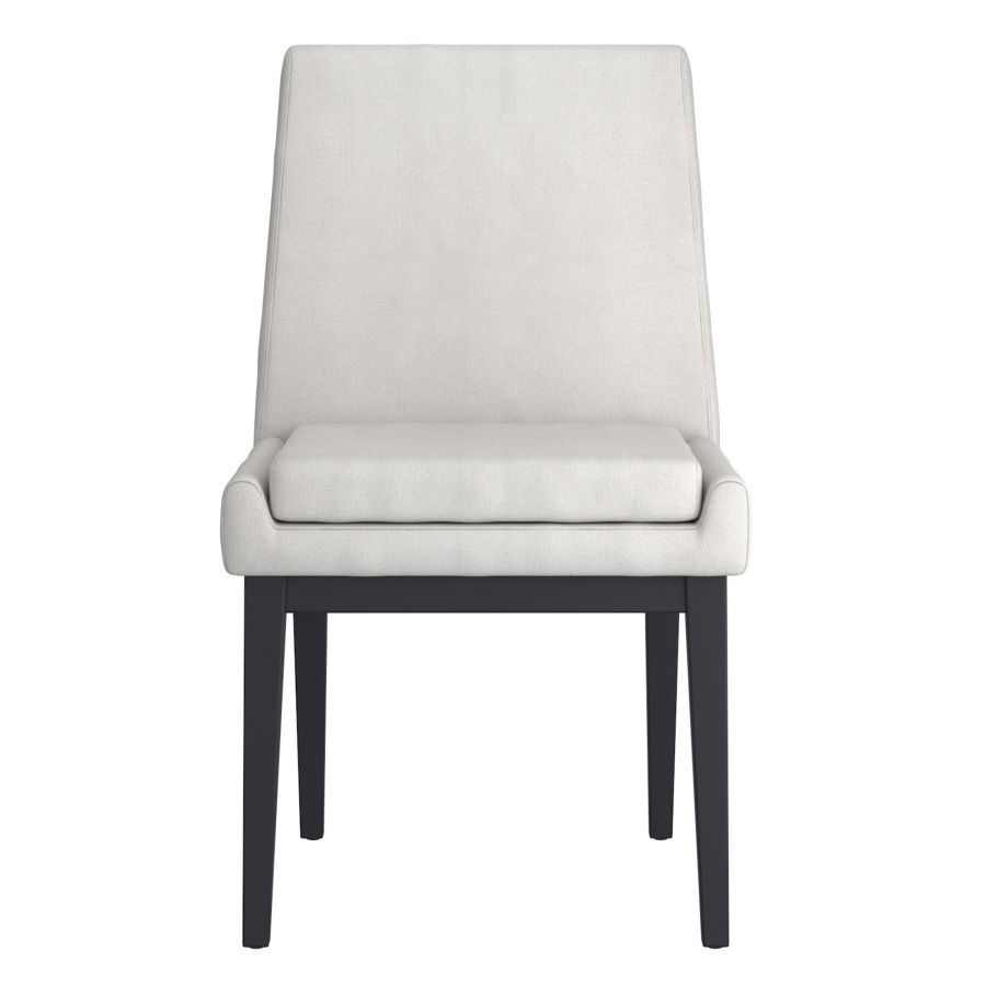 Chaise de salle à manger Cortez, lot de 2, en tissu beige et noir ( Meuble Mtl ) 