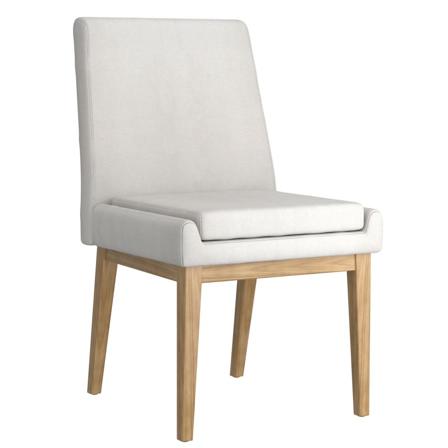 Chaise de salle à manger Cortez, lot de 2, en tissu beige et naturel ( Meuble Mtl ) 