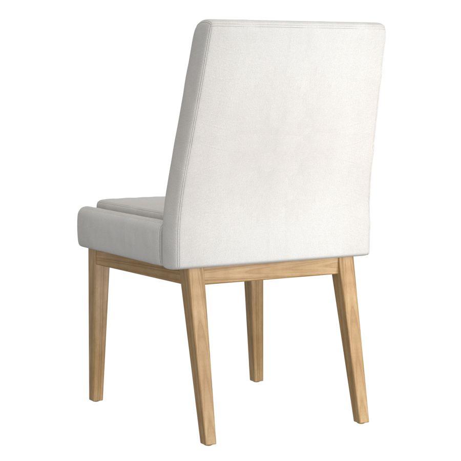 Chaise de salle à manger Cortez, lot de 2, en tissu beige et naturel ( Meuble Mtl ) 