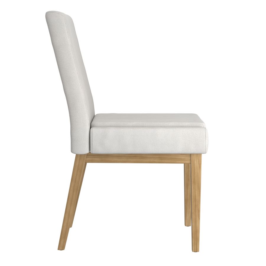 Chaise de salle à manger Cortez, lot de 2, en tissu beige et naturel ( Meuble Mtl ) 