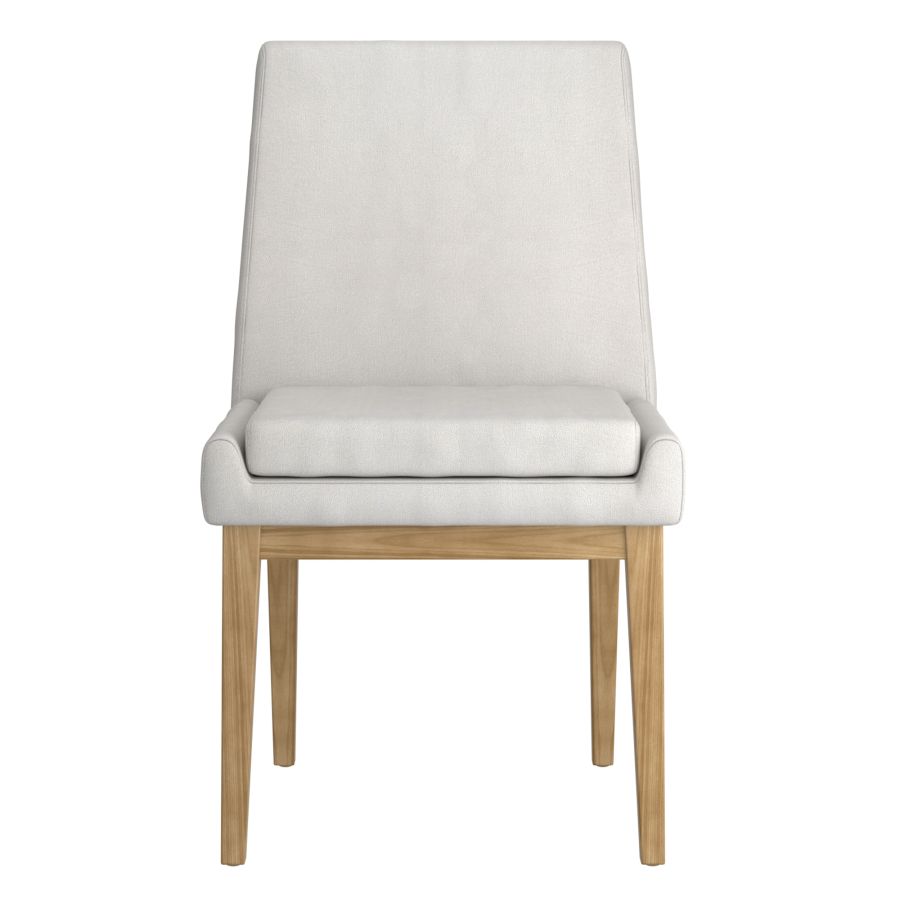 Chaise de salle à manger Cortez, lot de 2, en tissu beige et naturel ( Meuble Mtl ) 
