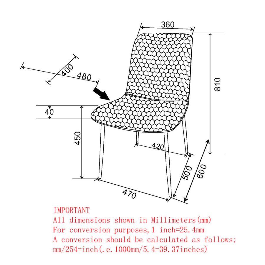 Chaise de salle à manger Brixx, lot de 2, en simili cuir noir et noir ( Meuble Mtl ) 