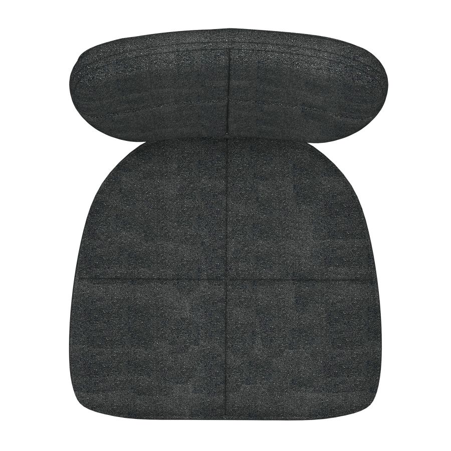 Chaise de salle à manger Zeke, ensemble de 2, en charbon de bois et noir ( Meuble Mtl ) 