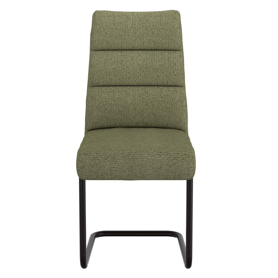 Chaise de salle à manger Brodi, lot de 2, en sauge et noir