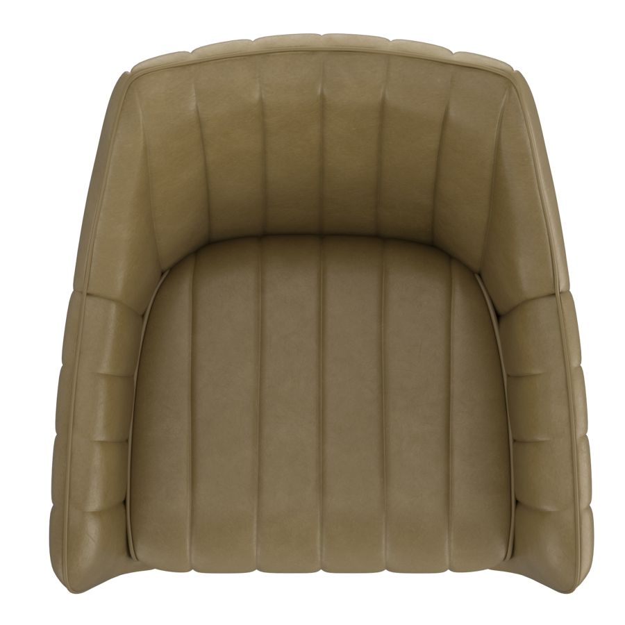 Chaise de salle à manger et d'appoint pivotante Talon, ensemble de 2, en mousse et noir