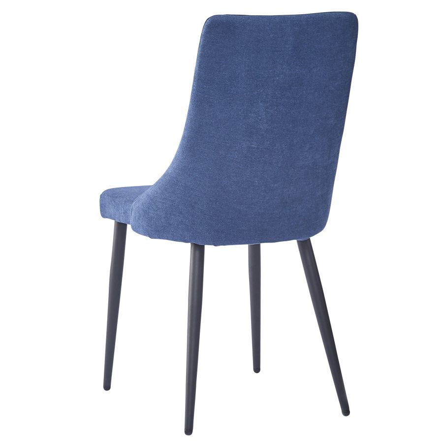 Chaise d'appoint Venise, ensemble de 2 en bleu et noir ( Meuble Mtl )