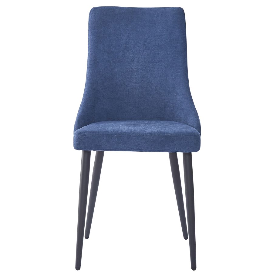 Chaise d'appoint Venise, ensemble de 2 en bleu et noir ( Meuble Mtl )