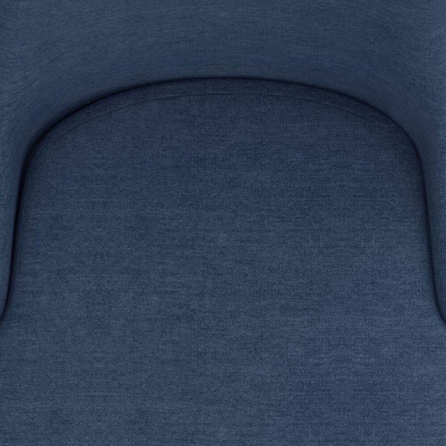 Chaise d'appoint Venise, ensemble de 2 en bleu et noir ( Meuble Mtl )