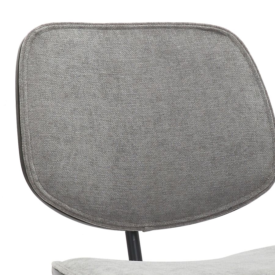 Chaise d'appoint Capri, ensemble de 2, en gris clair, noyer et noir ( Meuble Mtl )