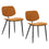 Capri Side Chair, Set of 2, in Rust, Walnut and Black ( Meuble Mtl )