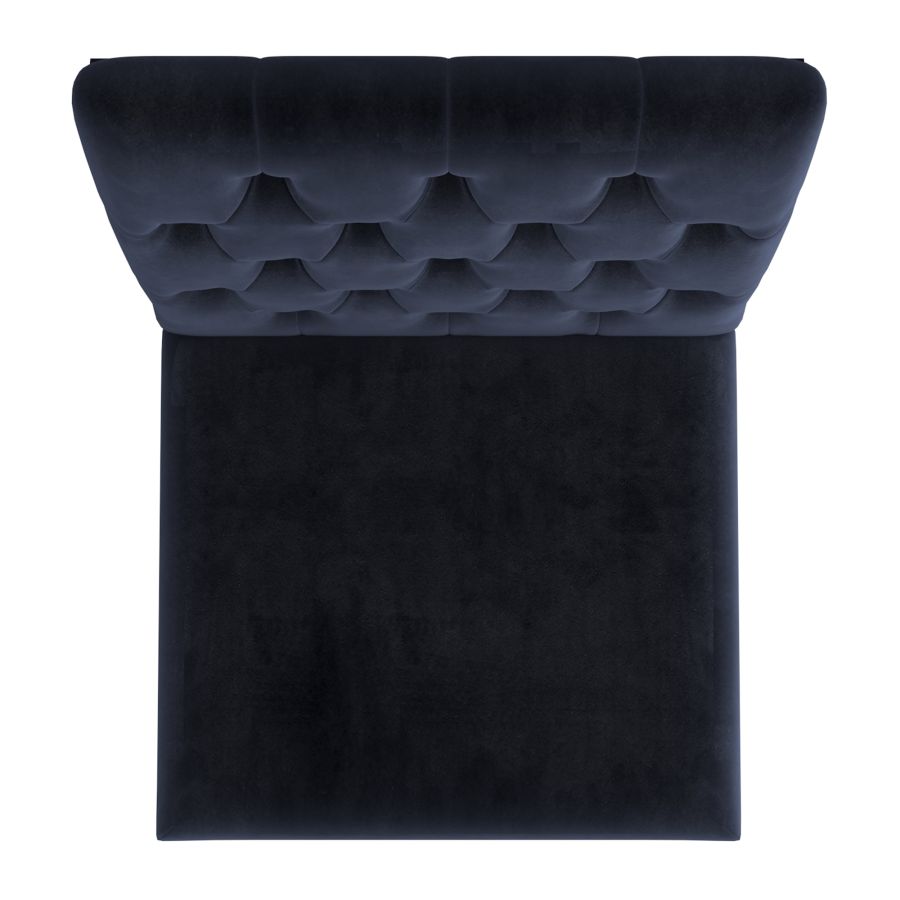 Chaise d'appoint Azul, ensemble de 2 en noir et or ( Meuble Mtl )