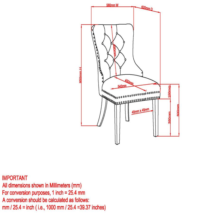 Chaise d'appoint Mizal, ensemble de 2 en gris et or ( Meuble Mtl )