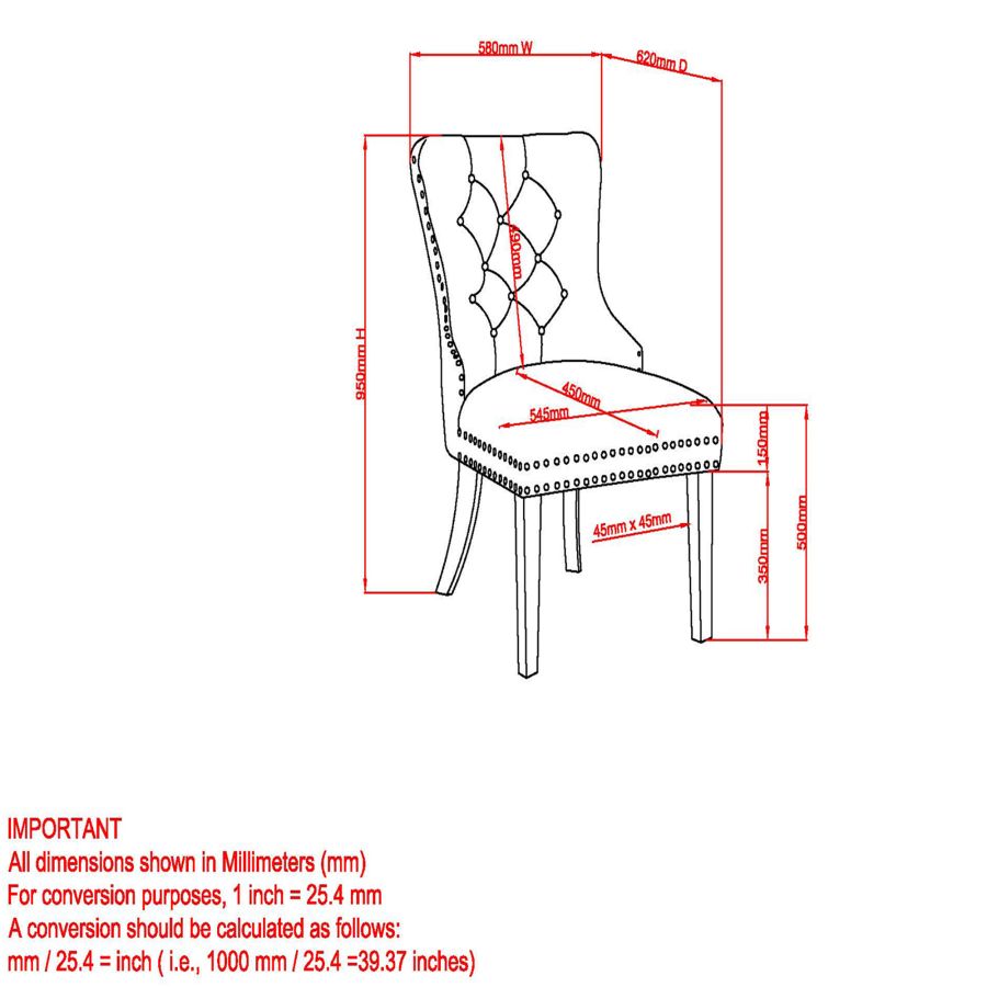 Chaise d'appoint Mizal, ensemble de 2 en ivoire et ou ( Meuble Mtl )