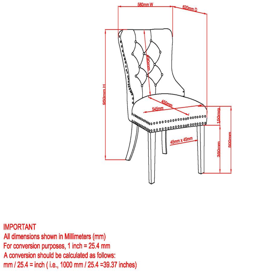 Chaise d'appoint Mizal, ensemble de 2 en bleu marine et ou ( Meuble Mtl )