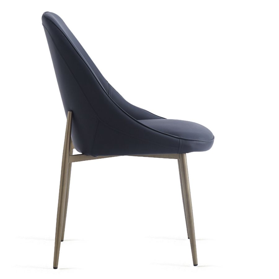 Chaise d'appoint Cléo, ensemble de 2, en noir et ou vieilli ( Meuble Mtl )