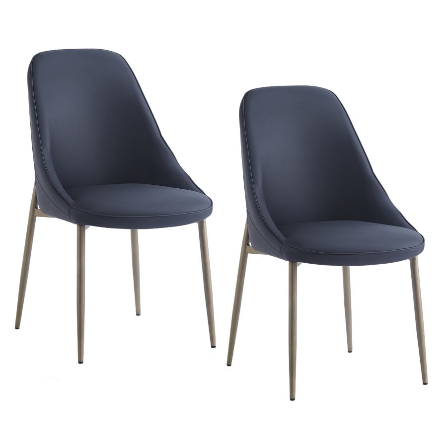 Chaise d'appoint Cléo, ensemble de 2, en noir et ou vieilli ( Meuble Mtl )