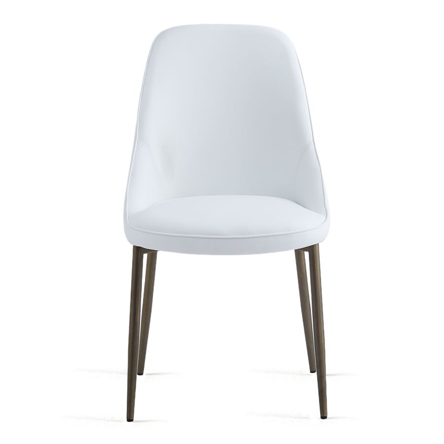 Chaise d'appoint Cléo, ensemble de 2, en blanc et ou vieilli ( Meuble Mtl )