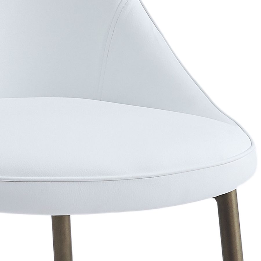 Chaise d'appoint Cléo, ensemble de 2, en blanc et ou vieilli ( Meuble Mtl )