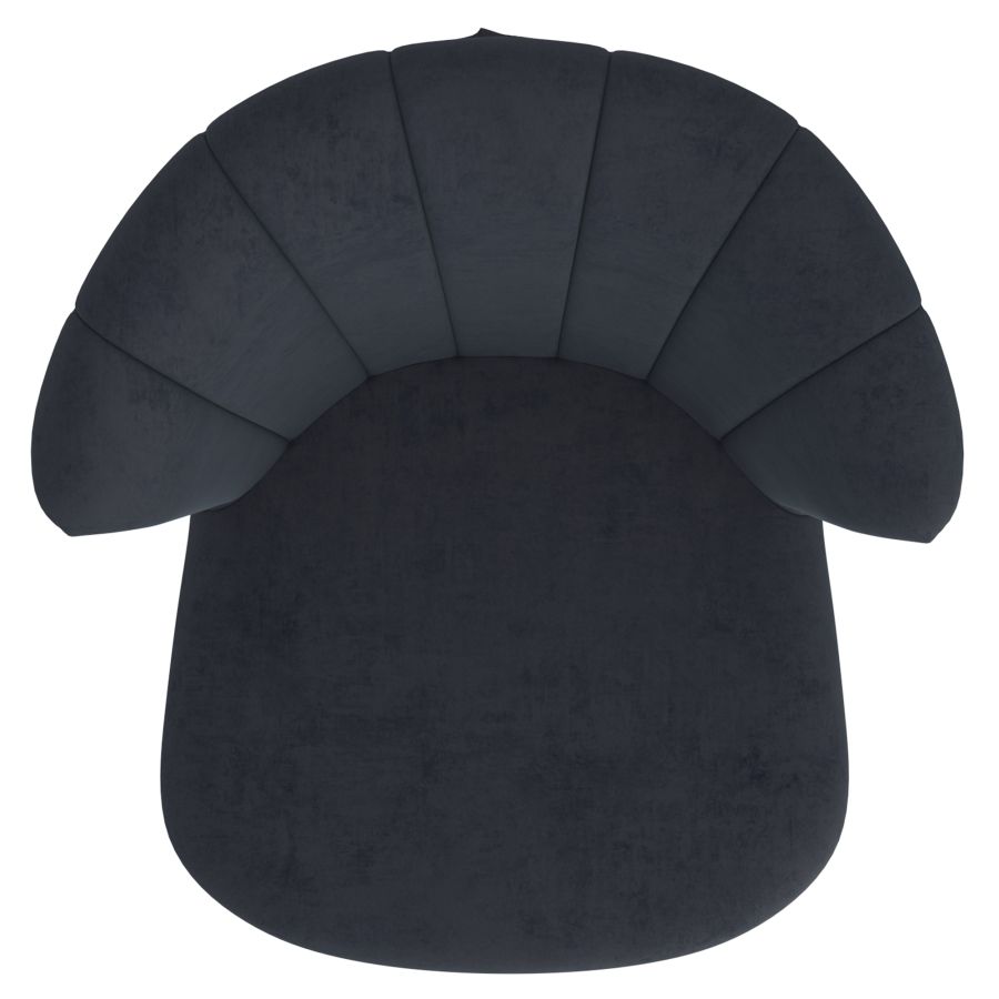 Chaise d'appoint Orchidée, ensemble de 2 en noir et or ( Meuble Mtl )