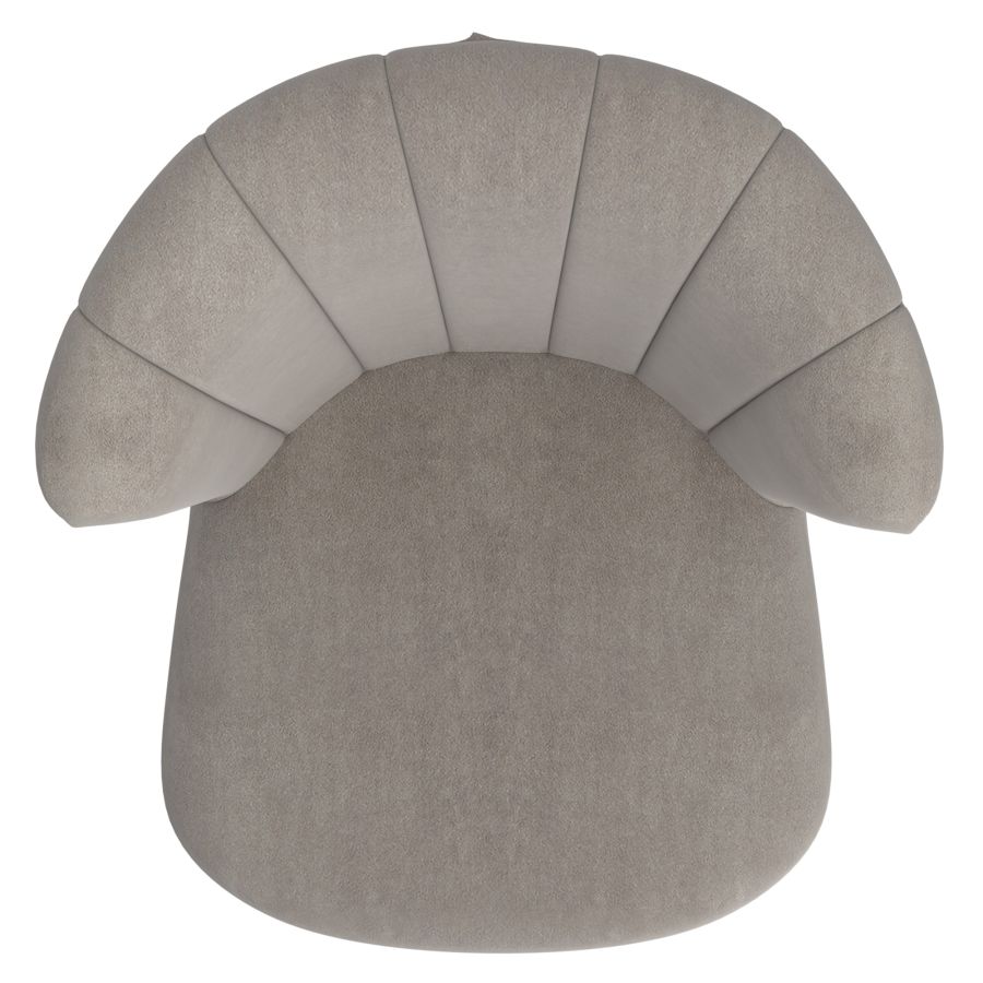 Chaise d'appoint Orchidée, ensemble de 2 en gris et chrome ( Meuble Mtl )