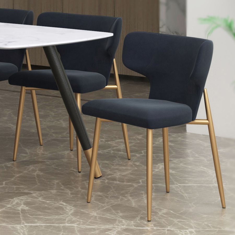 Chaise d'appoint Akira, ensemble de 2 en noir et ou vieilli ( Meuble Mtl )