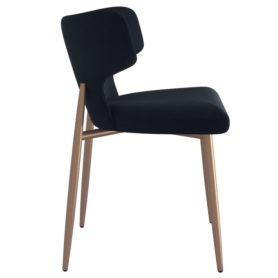 Chaise d'appoint Akira, ensemble de 2 en noir et ou vieilli ( Meuble Mtl )