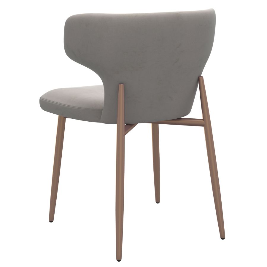 Chaise d'appoint Akira, ensemble de 2 en gris et ou vieilli ( Meuble Mtl )