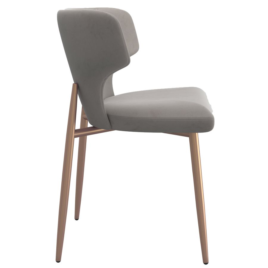 Chaise d'appoint Akira, ensemble de 2 en gris et ou vieilli ( Meuble Mtl )