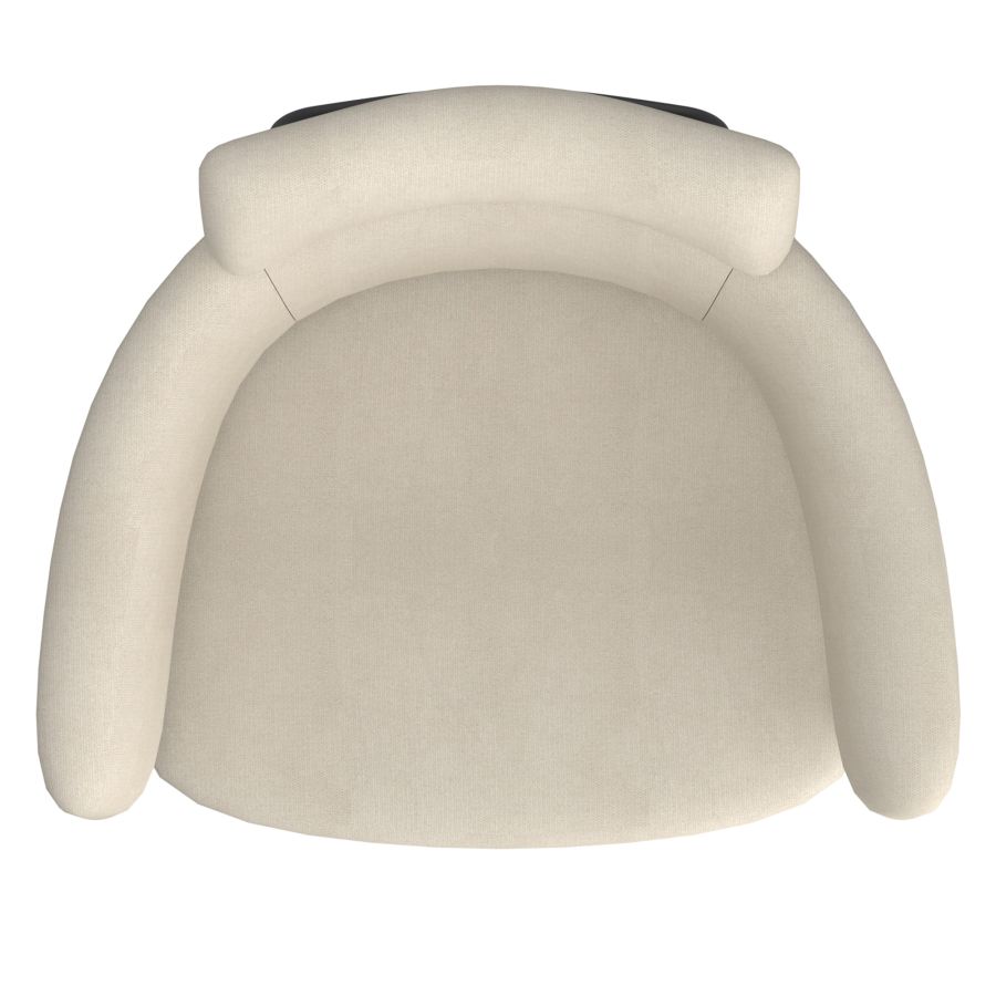 Chaise d'appoint Axel, ensemble de 2 en beige et noir ( Meuble Mtl )