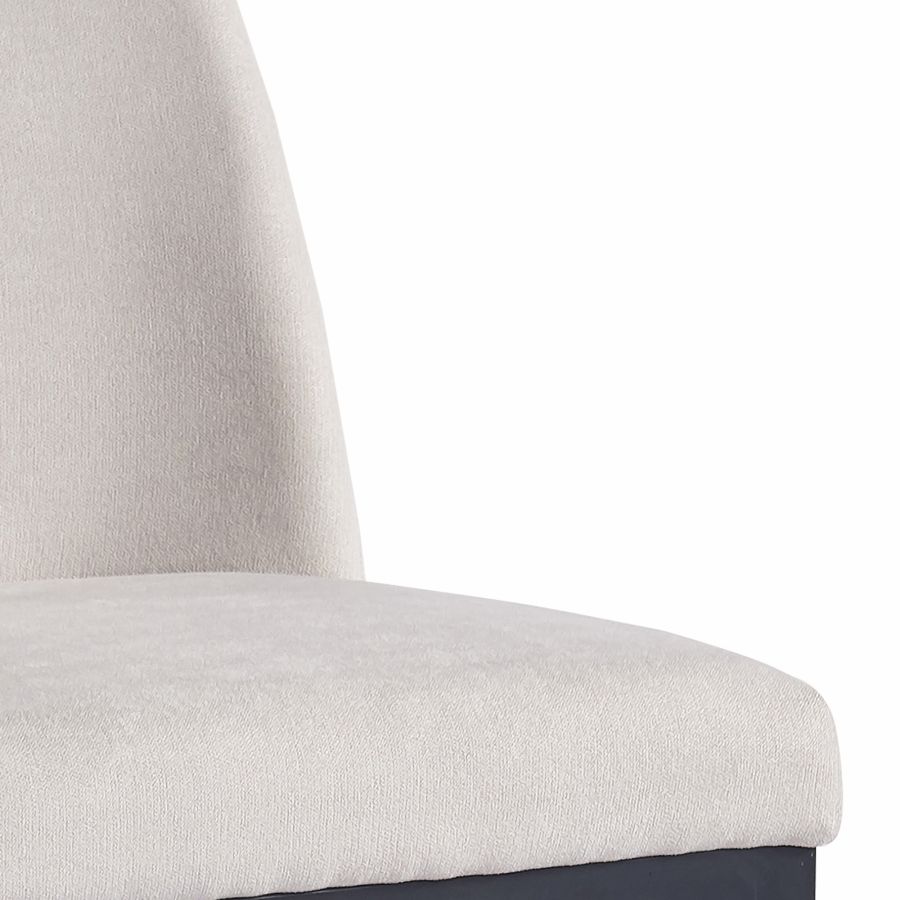 Jace 26" Tabouret de comptoir, ensemble de 2, en tissu beige et noir ( Meuble Mtl )