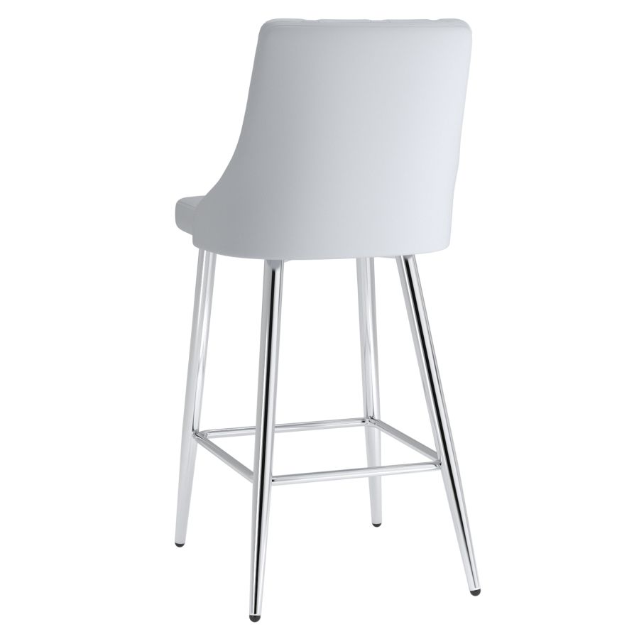 Tabouret de comptoir Devo de 26 po, ensemble de 2, en gris pâle ( Meuble Mtl )