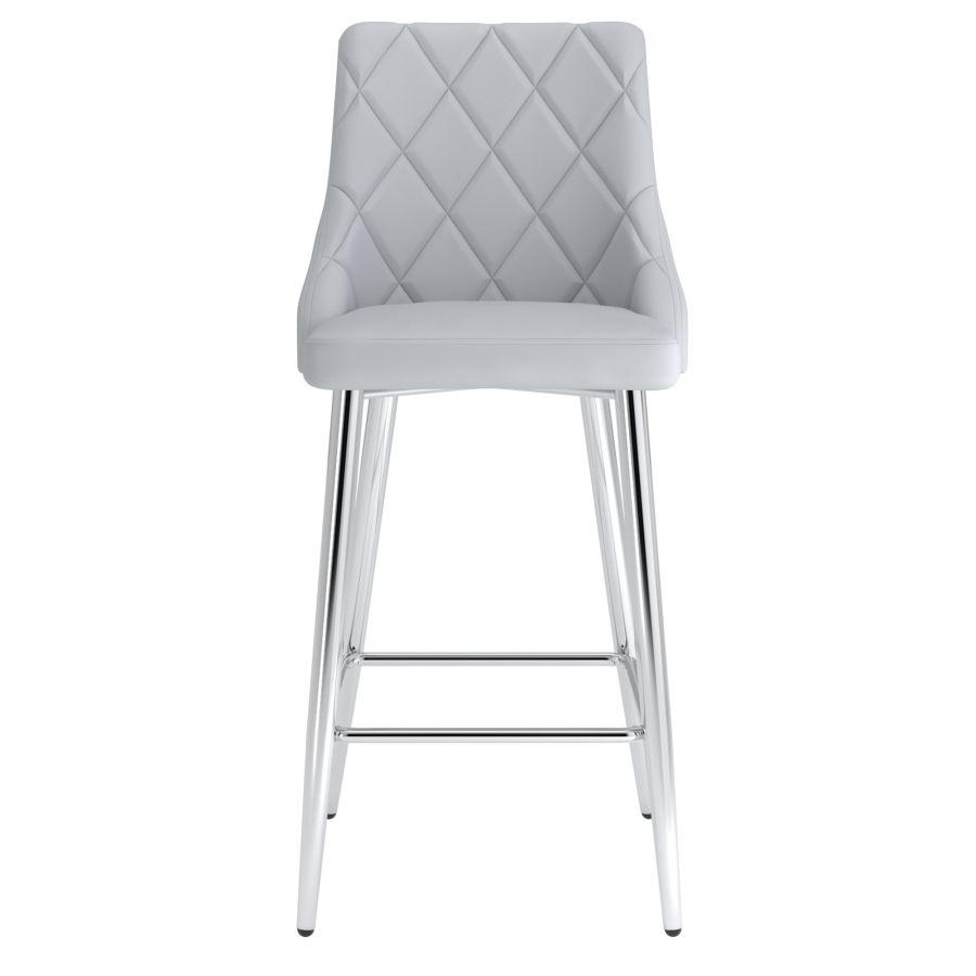 Tabouret de comptoir Devo de 26 po, ensemble de 2, en gris pâle ( Meuble Mtl )