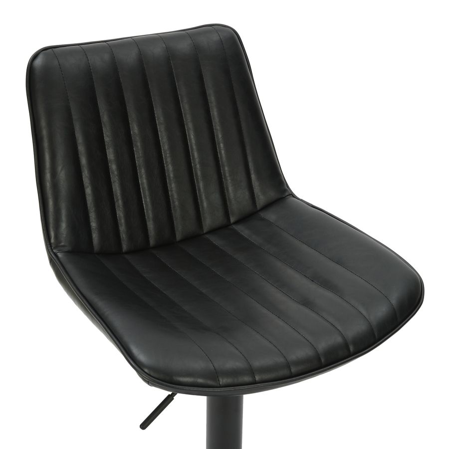 Tabouret réglable Air-Lift Kosi, ensemble de 2, en noir