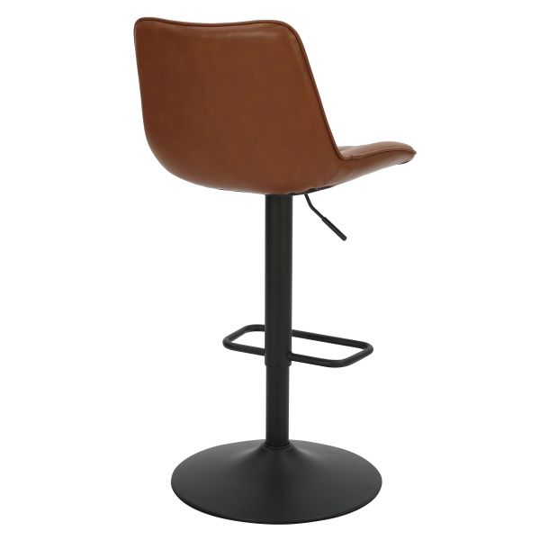 Tabouret réglable Air-Lift Kosi, ensemble de 2, en selle et noir
